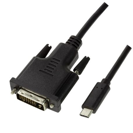 Logilink USB 3.2 Gen 1x1 USB-C  M és DVI közötti kábel, 1,8m