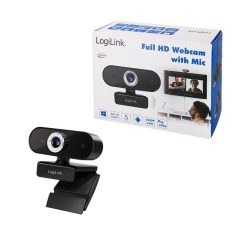 Logilink Full HD USB webkamera mikrofonnal