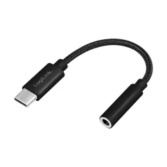   LogiLink USB Type-C kábel 3,5 mm-es audio jack adapterhez, 13 cm
