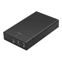   Logilink USB-C 3.2 merevlemezház 2.5"/3.5", akár 16 TB-ig, SATA HDD/SSD, fekete