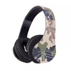   PowerLocus P2 Bluetooth fejhallgató gyerekeknek, beépített hangerőlimit funkció, terepszínű